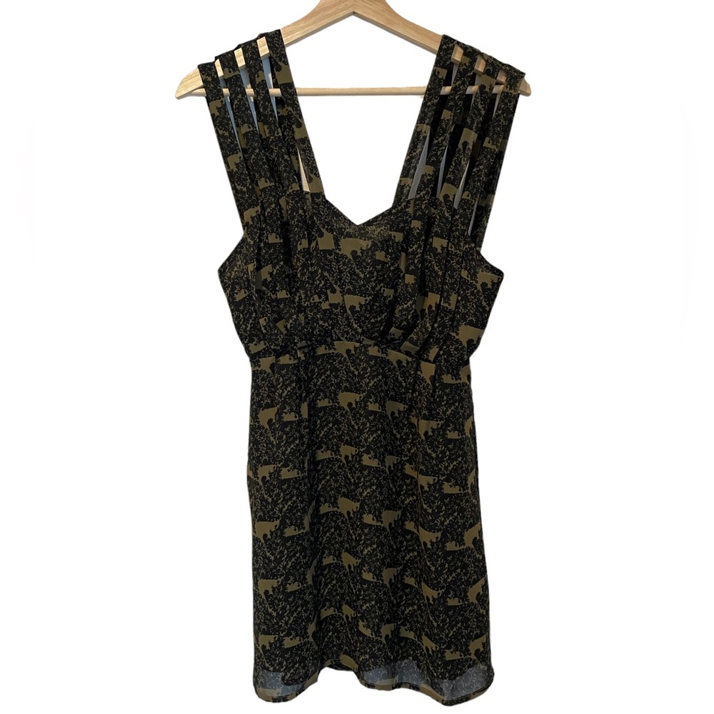 Black and Green Mini Cocktail Dress Size XS - Picture 2 of 6